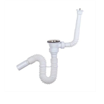 LÜKS REKORLU LAVABO SİFONU TAŞMALIKLI & DAMLALIKLI (LS05)